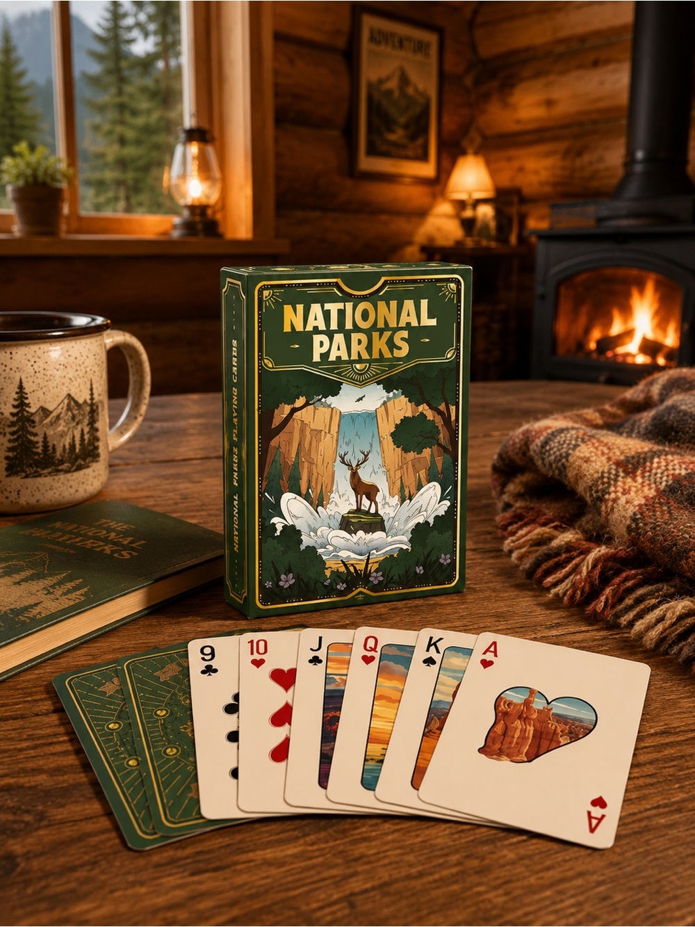 National Parks Collectors Playing Cards — Green